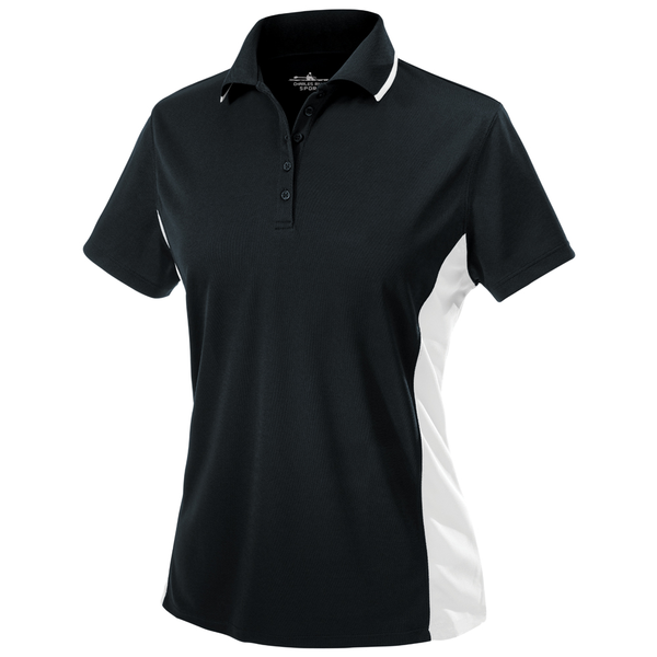 Charles River® Color Blocked Piqué Ladies' Wicking Polo
