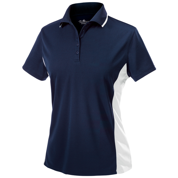Charles River® Color Blocked Piqué Ladies' Wicking Polo