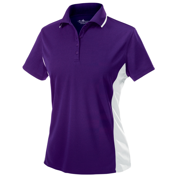 Charles River® Color Blocked Piqué Ladies' Wicking Polo