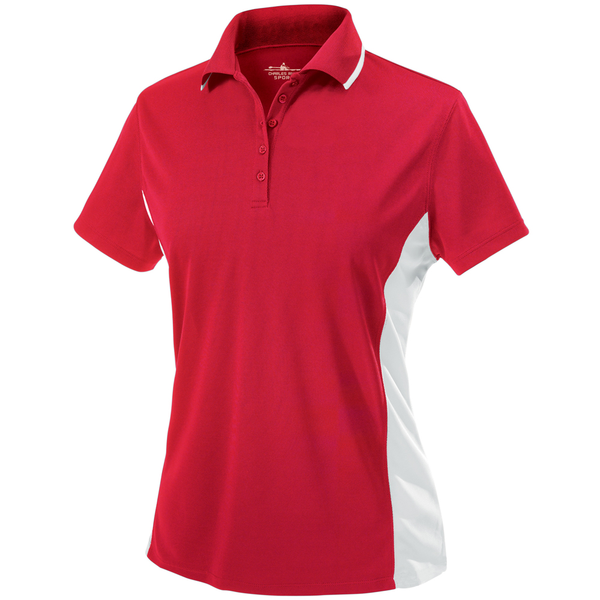 Charles River® Color Blocked Piqué Ladies' Wicking Polo