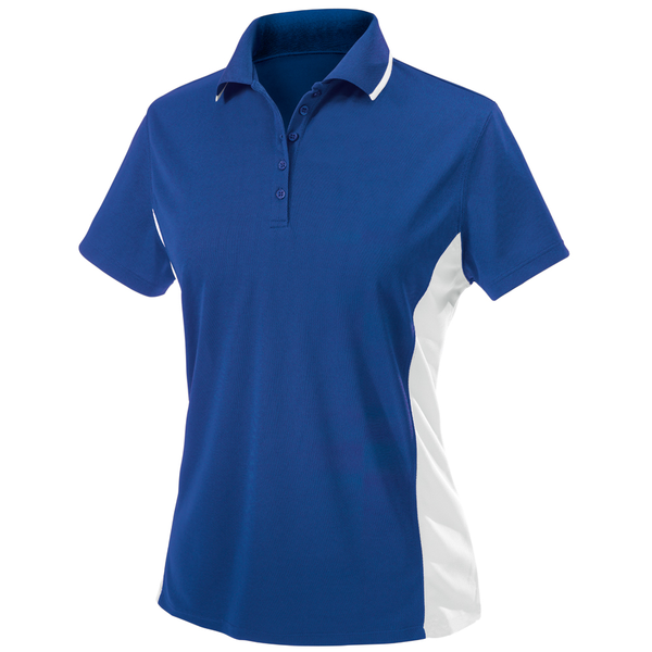 Charles River® Color Blocked Piqué Ladies' Wicking Polo