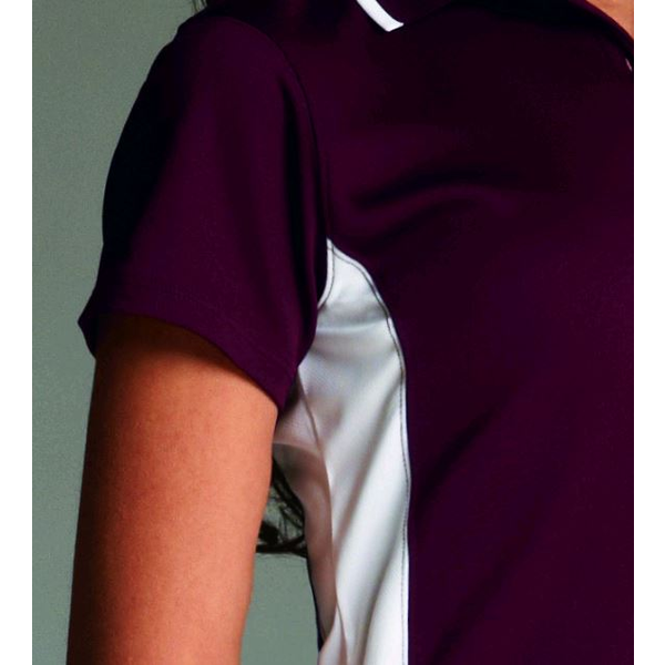 Charles River® Color Blocked Piqué Ladies' Wicking Polo
