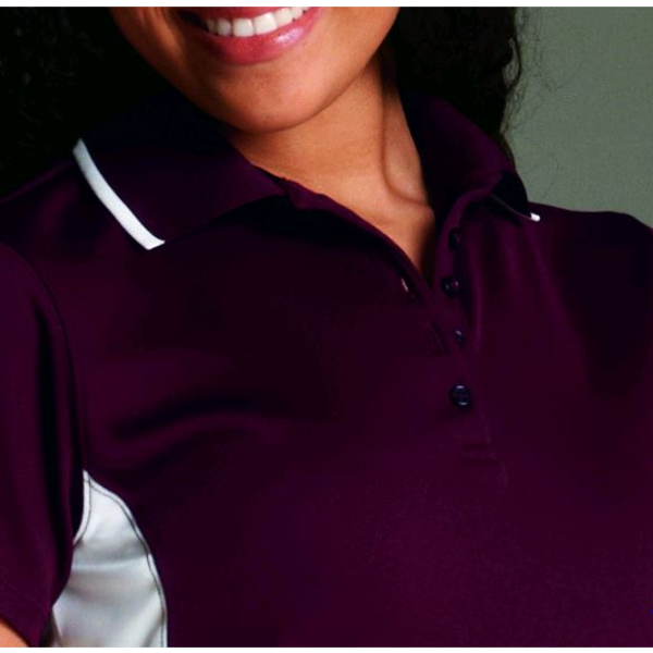 Charles River® Color Blocked Piqué Ladies' Wicking Polo