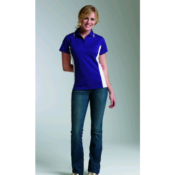 Charles River® Color Blocked Piqué Ladies' Wicking Polo