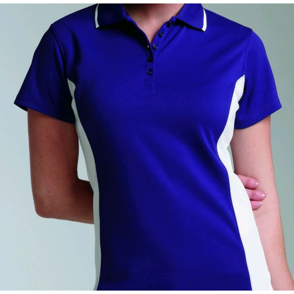 Charles River® Color Blocked Piqué Ladies' Wicking Polo