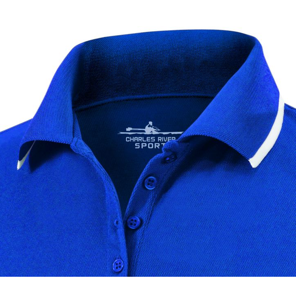 Charles River® Color Blocked Piqué Ladies' Wicking Polo