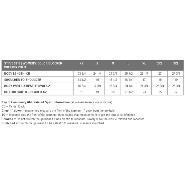 Charles River® Color Blocked Piqué Ladies' Wicking Polo