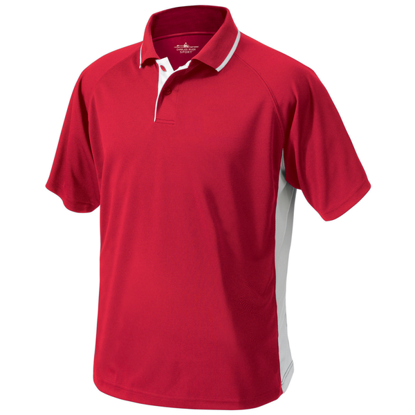 Charles River® Color Blocked Piqué Men's Wicking Polo
