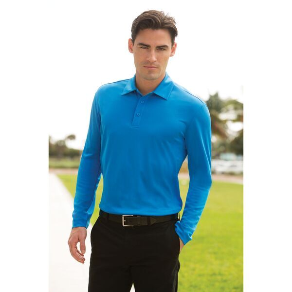 Port Authority® Silk Touch™ Performance Men's Long Sleeve Polo
