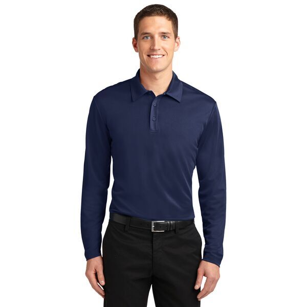 Port Authority® Silk Touch™ Performance Men's Long Sleeve Polo