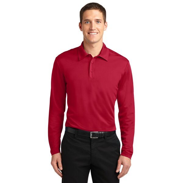 Port Authority® Silk Touch™ Performance Men's Long Sleeve Polo