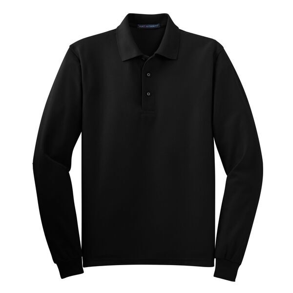 Port Authority® Silk Touch™ Pique Men's Long Sleeve Polo