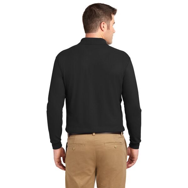 Port Authority® Silk Touch™ Pique Men's Long Sleeve Polo