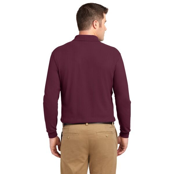 Port Authority® Silk Touch™ Pique Men's Long Sleeve Polo