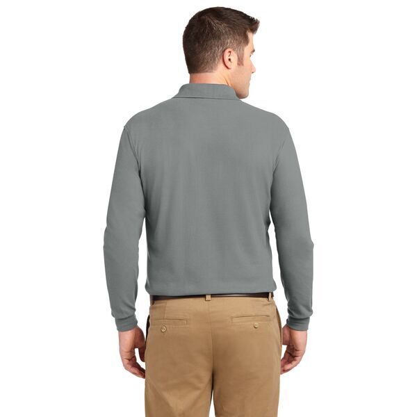 Port Authority® Silk Touch™ Pique Men's Long Sleeve Polo