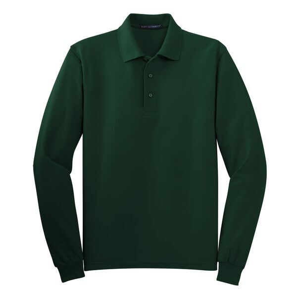 Port Authority® Silk Touch™ Pique Men's Long Sleeve Polo