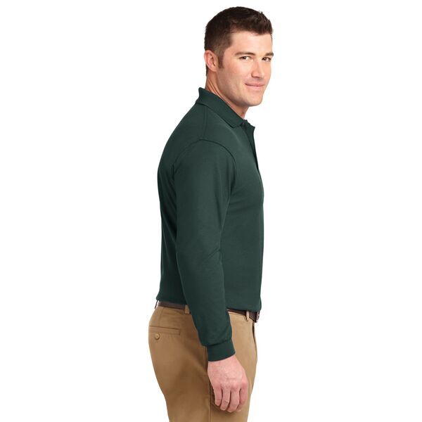 Port Authority® Silk Touch™ Pique Men's Long Sleeve Polo