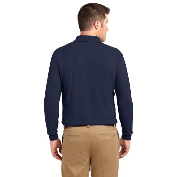 Port Authority® Silk Touch™ Pique Men's Long Sleeve Polo