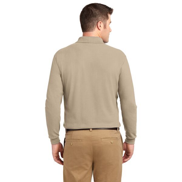 Port Authority® Silk Touch™ Pique Men's Long Sleeve Polo