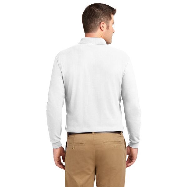 Port Authority® Silk Touch™ Pique Men's Long Sleeve Polo