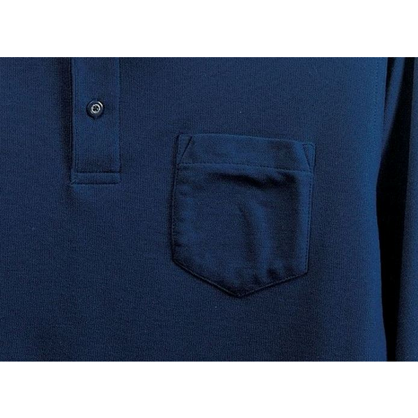 Port Authority® Silk Touch™ Pique Men's Long Sleeve Polo with Pocket