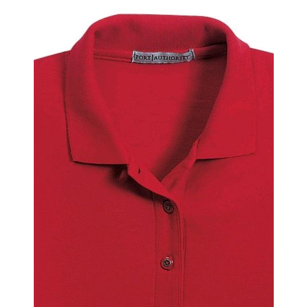 Port Authority® Silk Touch™ Pique Ladies' Long Sleeve Polo