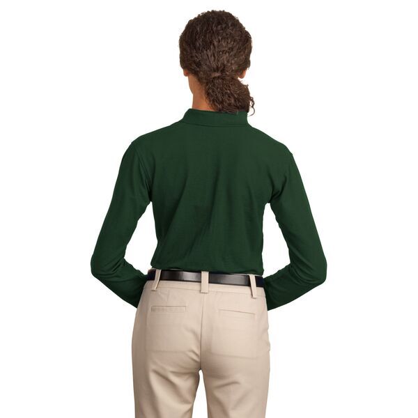 Port Authority® Silk Touch™ Pique Ladies' Long Sleeve Polo