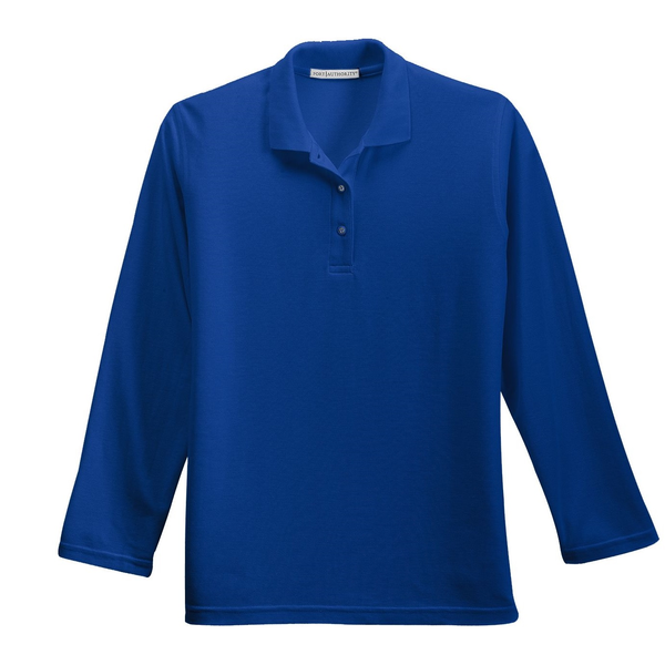 Port Authority® Silk Touch™ Pique Ladies' Long Sleeve Polo