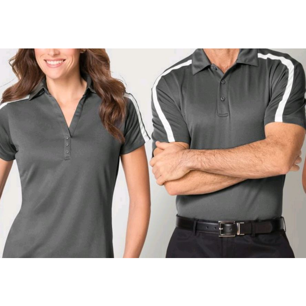 Port Authority® Silk Touch™ Performance Colorblock Stripe Men's Polo