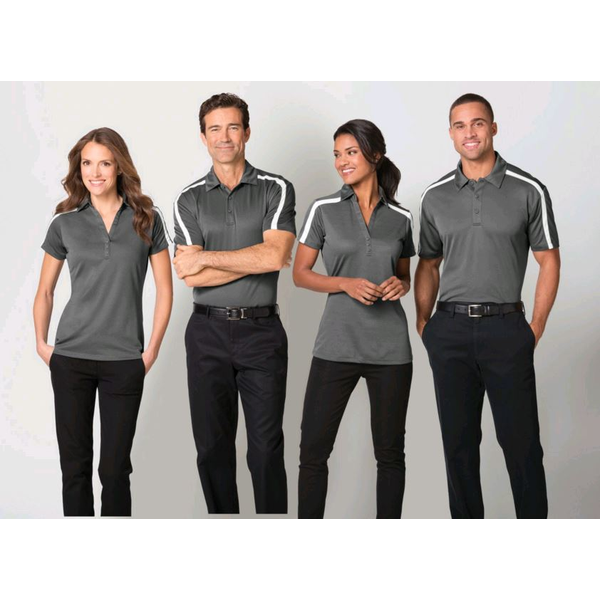 Port Authority® Silk Touch™ Performance Colorblock Stripe Men's Polo