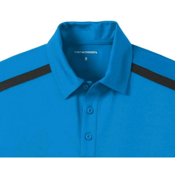 Port Authority® Silk Touch™ Performance Colorblock Stripe Men's Polo