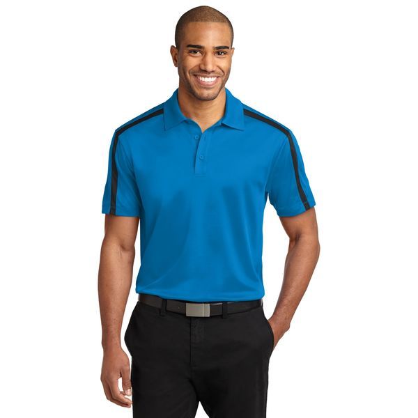 Port Authority® Silk Touch™ Performance Colorblock Stripe Men's Polo
