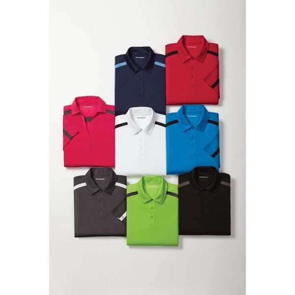 Port Authority® Silk Touch™ Performance Colorblock Stripe Men's Polo