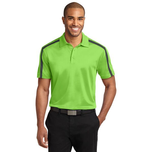 Port Authority® Silk Touch™ Performance Colorblock Stripe Men's Polo