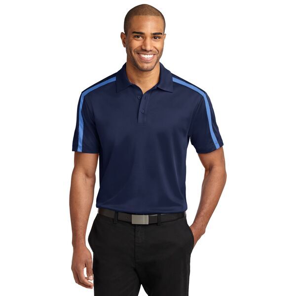 Port Authority® Silk Touch™ Performance Colorblock Stripe Men's Polo