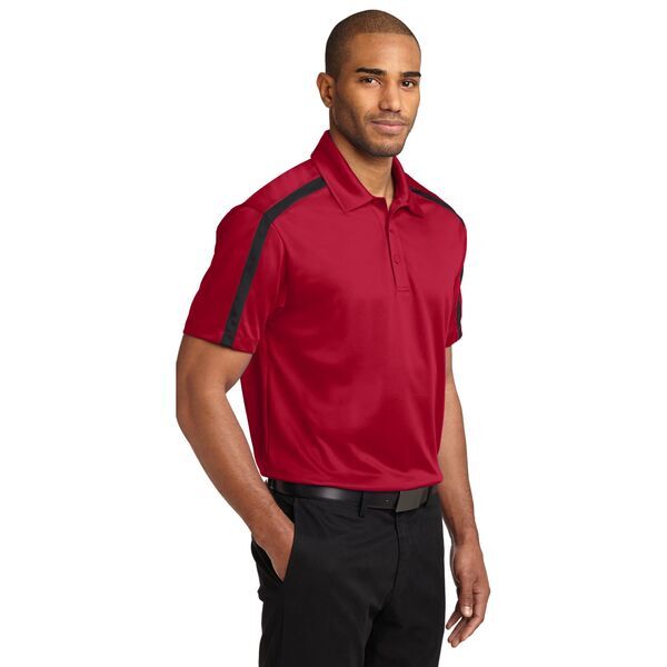 Port Authority® Silk Touch™ Performance Colorblock Stripe Men's Polo