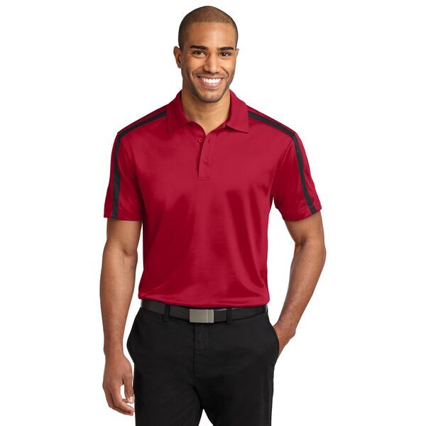 Port Authority® Silk Touch™ Performance Colorblock Stripe Men's Polo