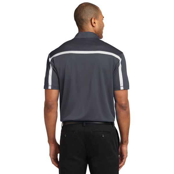 Port Authority® Silk Touch™ Performance Colorblock Stripe Men's Polo