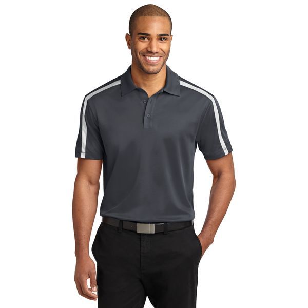 Port Authority® Silk Touch™ Performance Colorblock Stripe Men's Polo
