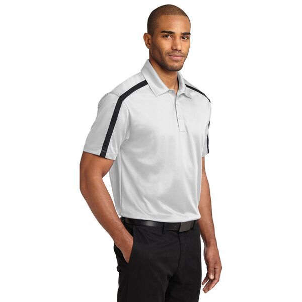 Port Authority® Silk Touch™ Performance Colorblock Stripe Men's Polo