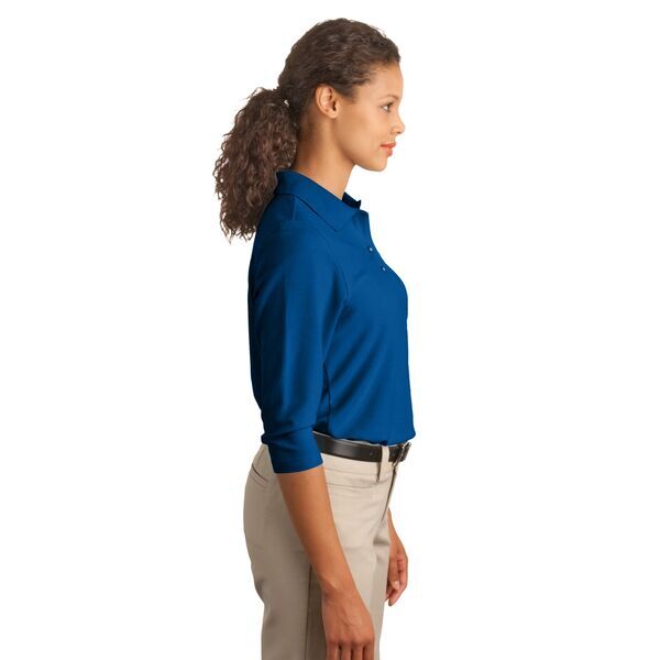 Port Authority® Silk Touch™ Pique Ladies' 3/4 Sleeve Polo