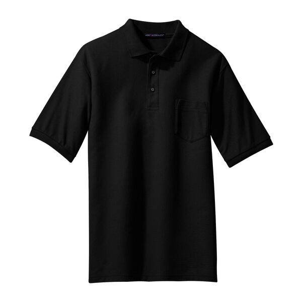 Port Authority® Silk Touch™ Pique Men's Polo with Pocket