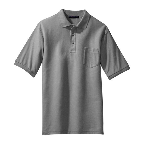 Port Authority® Silk Touch™ Pique Men's Polo with Pocket