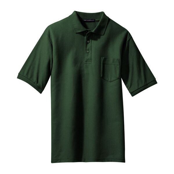 Port Authority® Silk Touch™ Pique Men's Polo with Pocket