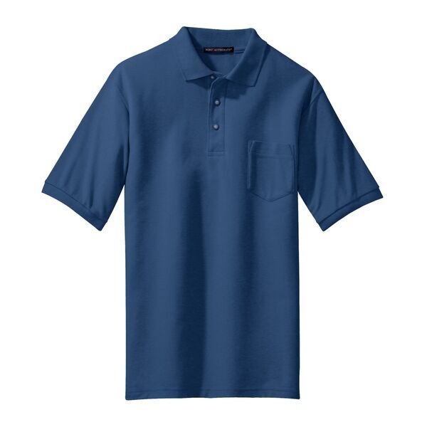 Port Authority® Silk Touch™ Pique Men's Polo with Pocket