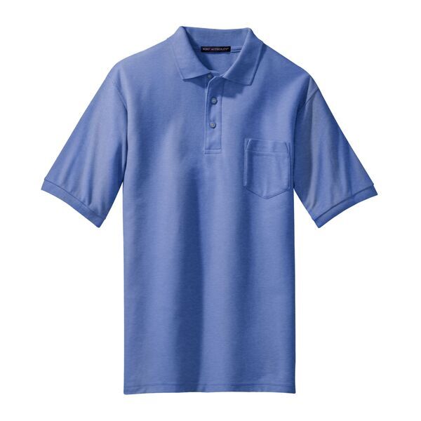 Port Authority® Silk Touch™ Pique Men's Polo with Pocket