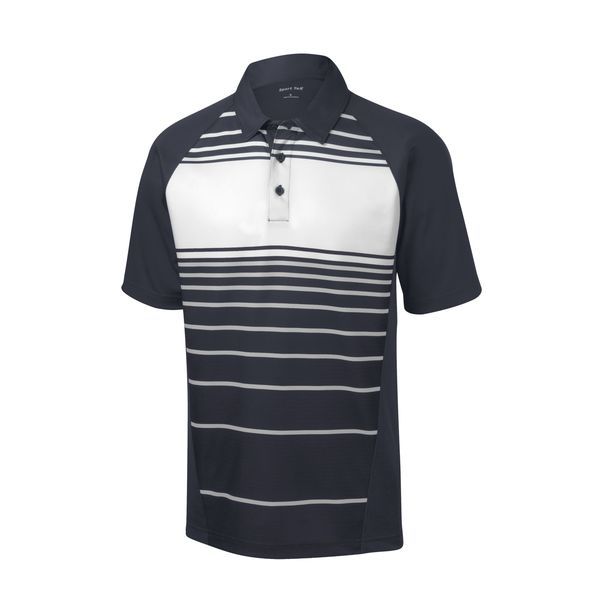 Sport-Tek® Dry Zone® Sublimated Stripe Men's Polo