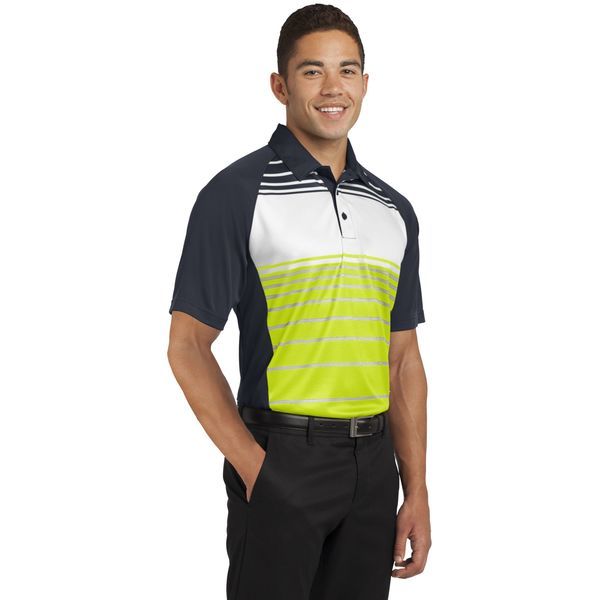 Sport-Tek® Dry Zone® Sublimated Stripe Men's Polo