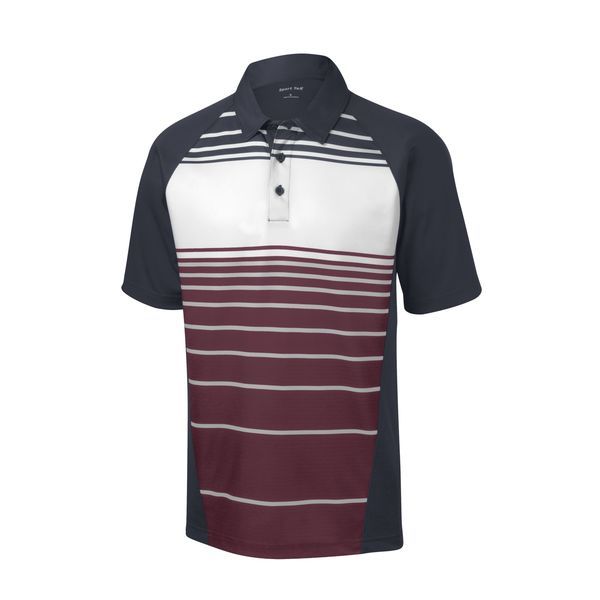 Sport-Tek® Dry Zone® Sublimated Stripe Men's Polo