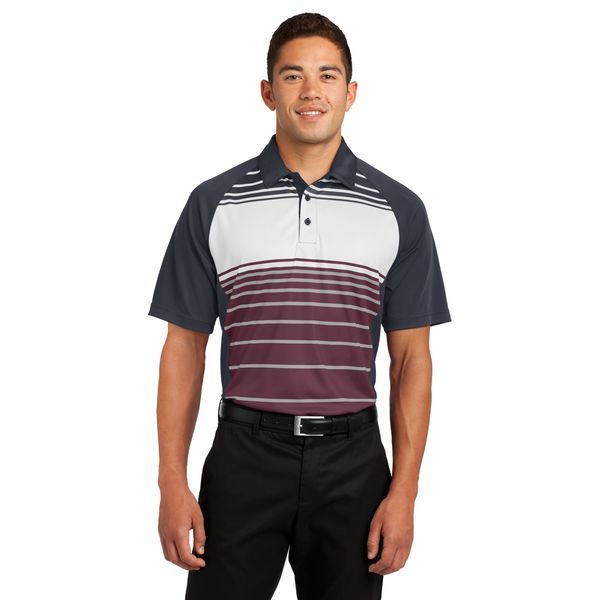 Sport-Tek® Dry Zone® Sublimated Stripe Men's Polo